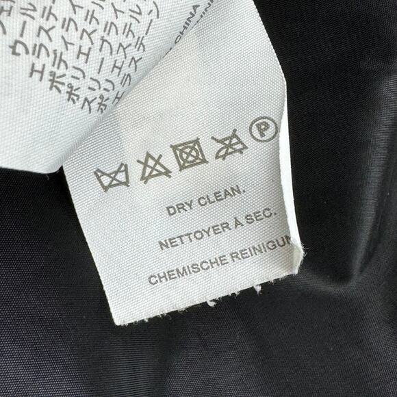 J Crew Italian Wool Blazer Jacket Black Bi Stretch Single Breasted Womens Size 2 - Picture 13 of 16
